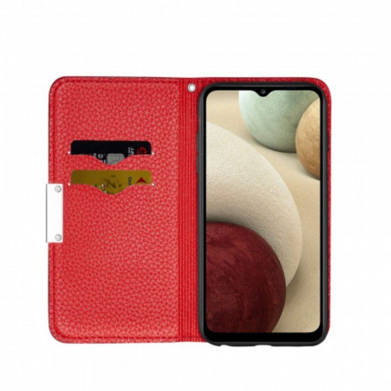 Etui Na Telefon do Samsung Galaxy M12 / A12 Etui Folio Liczi Ze Sztucznej Skóry Ultra Szykowny