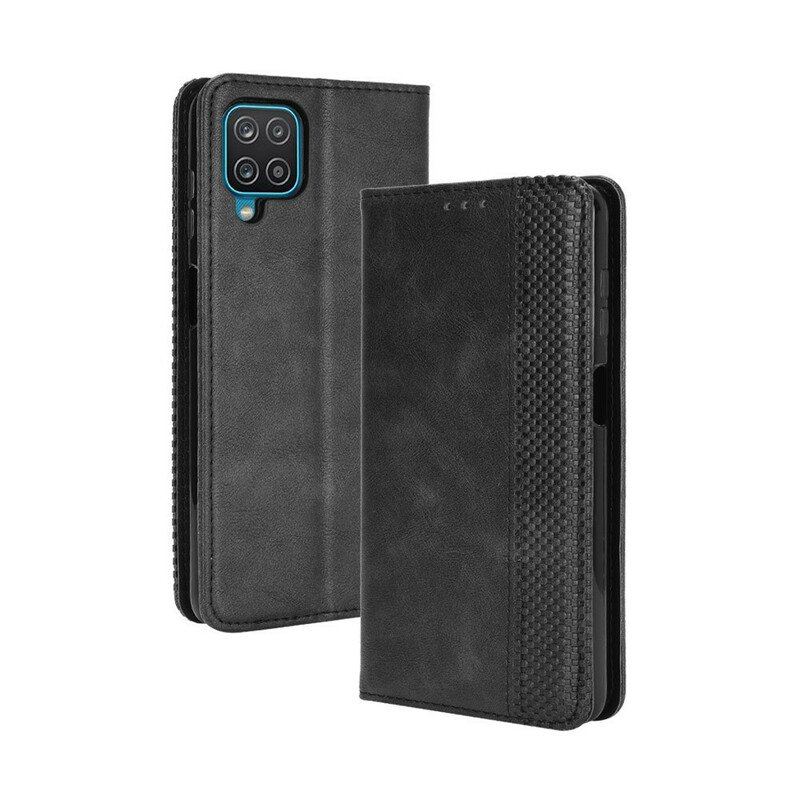 Etui Na Telefon do Samsung Galaxy M12 / A12 Etui Folio Stylizowany Efekt Skóry W Stylu Vintage