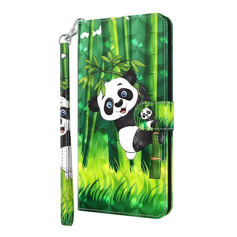 Etui Na Telefon Pokrowce do Samsung Galaxy M12 / A12 Panda I Bambus