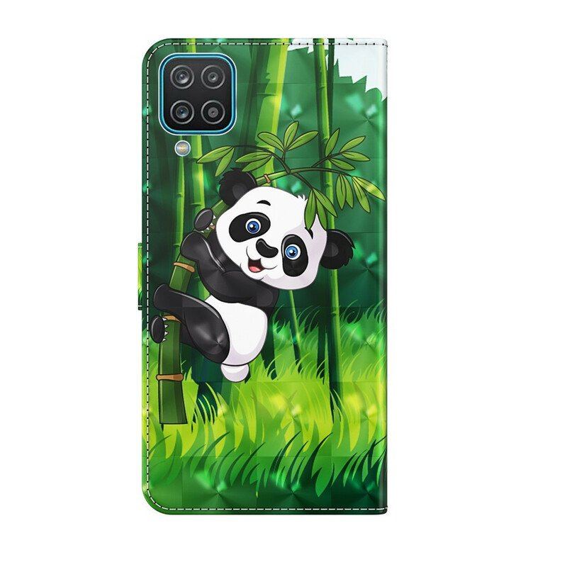 Etui Na Telefon Pokrowce do Samsung Galaxy M12 / A12 Panda I Bambus