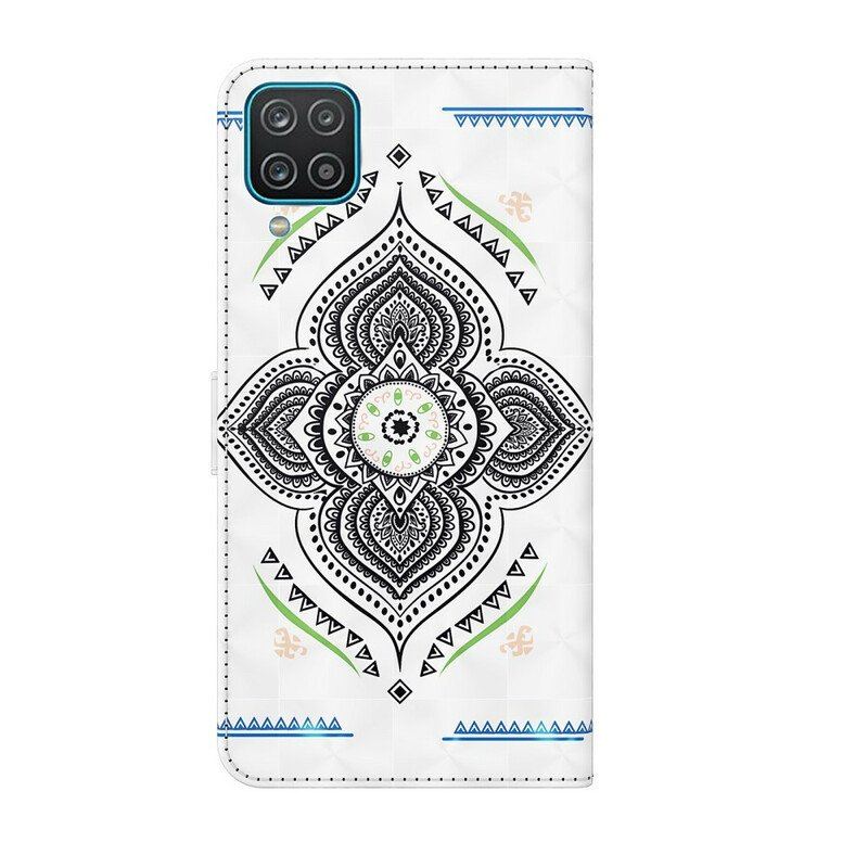 Obudowa Etui Na Telefon do Samsung Galaxy M12 / A12 Lekkie Kropki Mandala Ze Smyczą