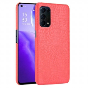 Etui do Oppo Find X3 Lite Croco Efekt Skóry