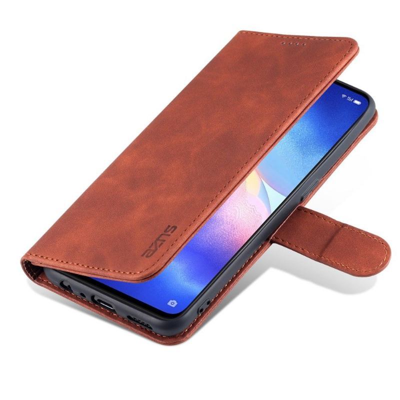 Skórzany Futerał Etui do Oppo Find X3 Lite Anti-fall Etui Folio Azns Folio Etui Etui Na Karty