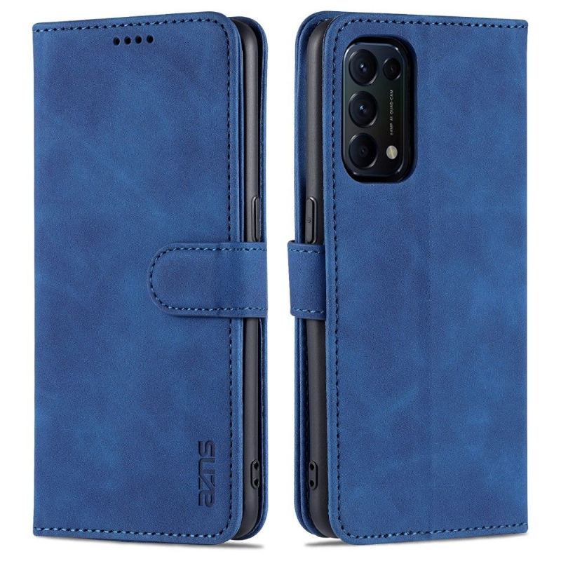 Skórzany Futerał Etui do Oppo Find X3 Lite Anti-fall Etui Folio Azns Folio Etui Etui Na Karty