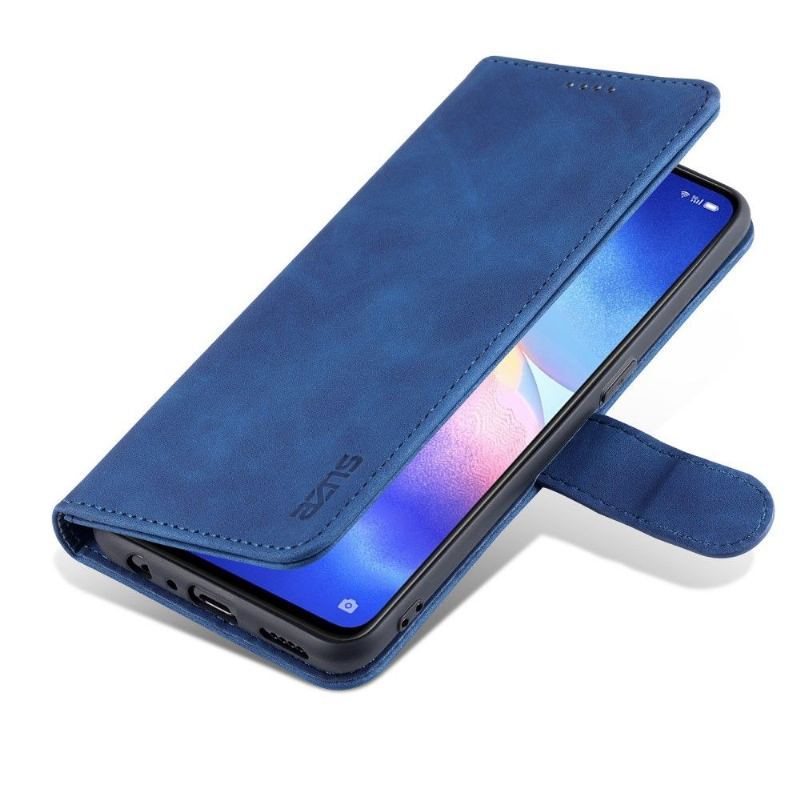 Skórzany Futerał Etui do Oppo Find X3 Lite Anti-fall Etui Folio Azns Folio Etui Etui Na Karty