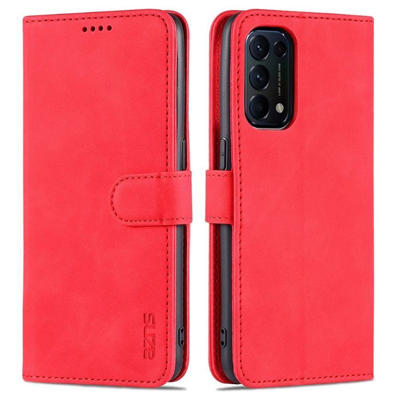 Skórzany Futerał Etui do Oppo Find X3 Lite Anti-fall Etui Folio Azns Folio Etui Etui Na Karty