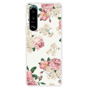 Etui do Sony Xperia 5 III Kwiaty