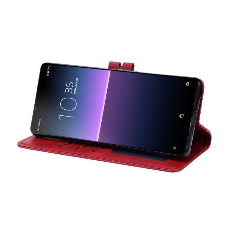 Etui Folio do Sony Xperia 5 III Classic Kociak Ze Skóry