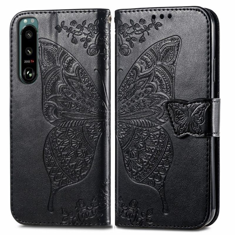 Etui Folio do Sony Xperia 5 III Classic Motyl Ulga