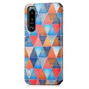 Etui Folio do Sony Xperia 5 III Kalejdoskop Mandala