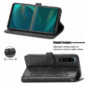 Etui Folio do Sony Xperia 5 III Mandala Posiadacz Karty