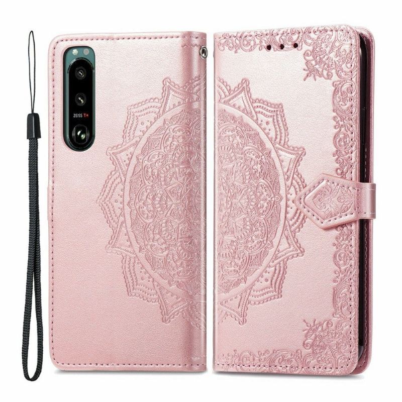 Etui Folio do Sony Xperia 5 III Mandala Posiadacz Karty