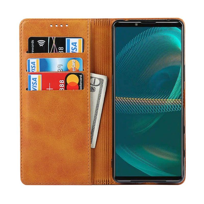 Obudowa Etui Na Telefon do Sony Xperia 5 III Etui Folio Bicolor Posiadacz Karty Klapki