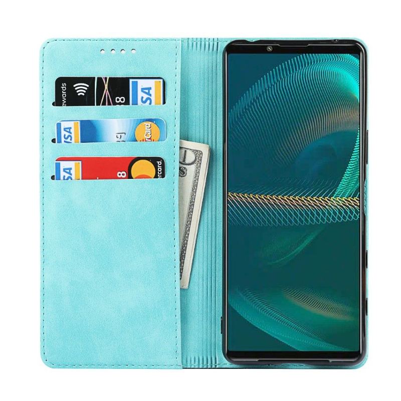 Obudowa Etui Na Telefon do Sony Xperia 5 III Etui Folio Bicolor Posiadacz Karty Klapki