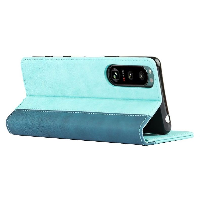 Obudowa Etui Na Telefon do Sony Xperia 5 III Etui Folio Bicolor Posiadacz Karty Klapki