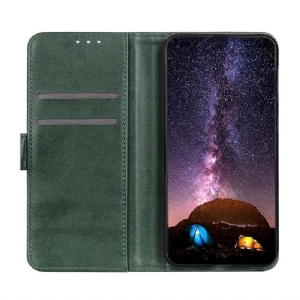 Skórzany Futerał do Sony Xperia 5 III Anti-fall Etui Folio Klapa Ze Sztucznej Skóry Z Nitem