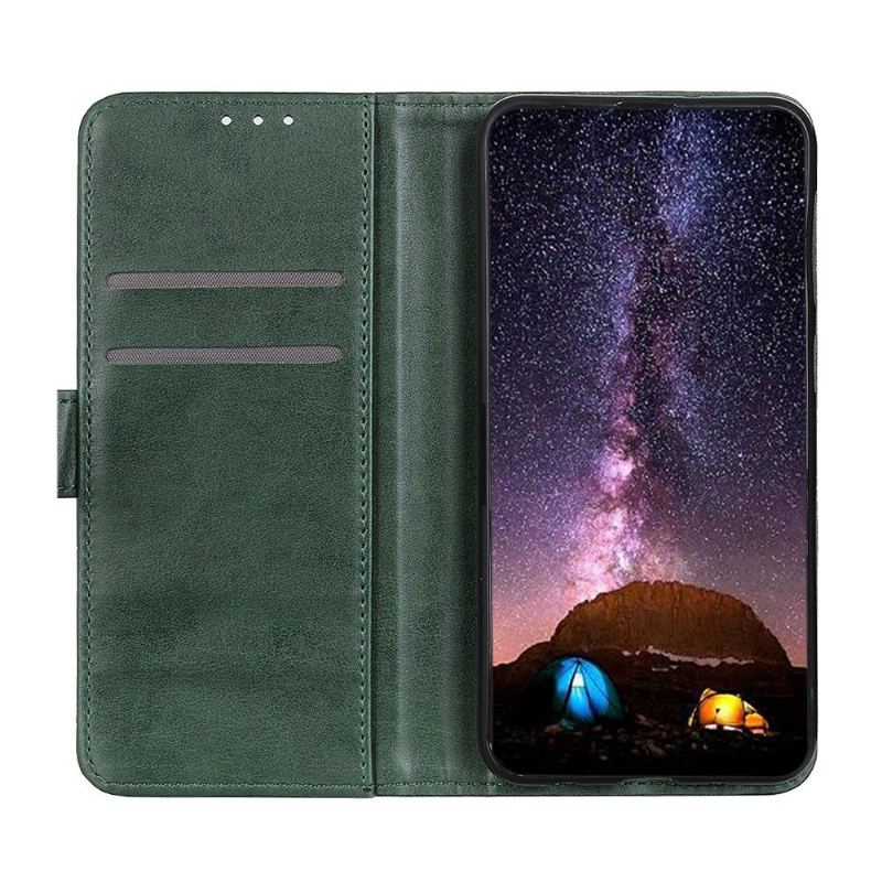 Skórzany Futerał do Sony Xperia 5 III Anti-fall Etui Folio Klapa Ze Sztucznej Skóry Z Nitem