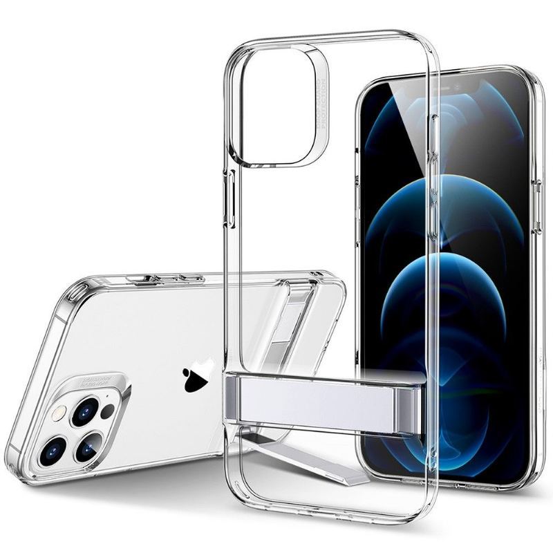 Etui do iPhone 12 / 12 Pro Biznes Esr Clear Z Metalową Podstawą