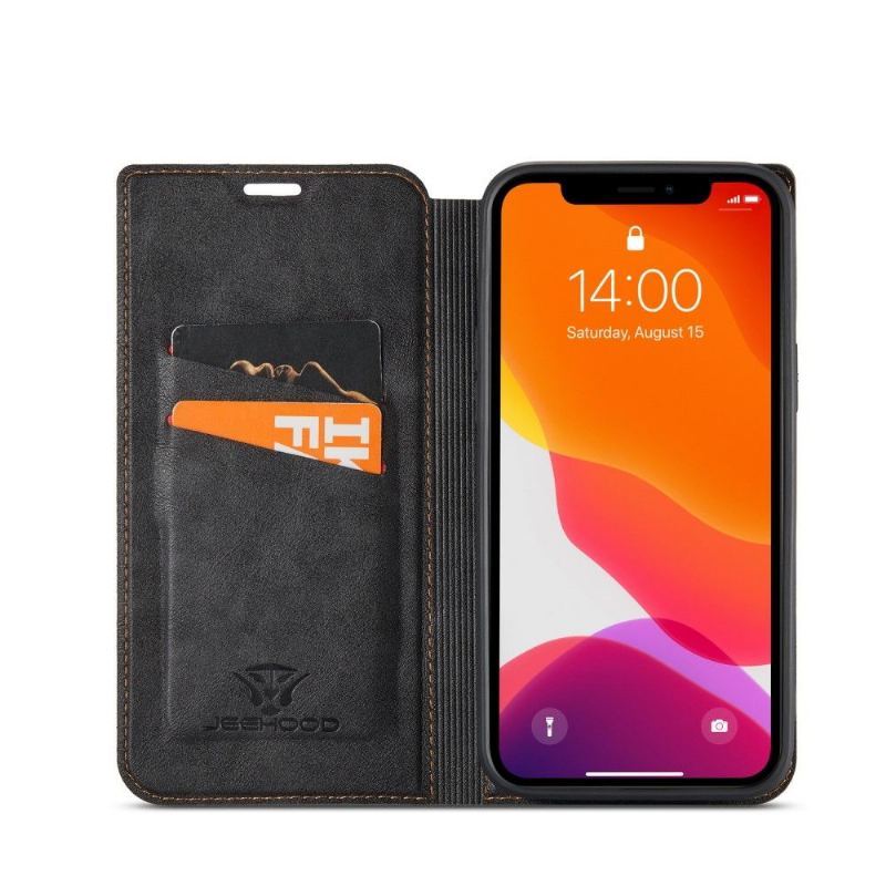 Etui do iPhone 12 / 12 Pro Classic Etui Folio Szycie Ze Sztucznej Skóry