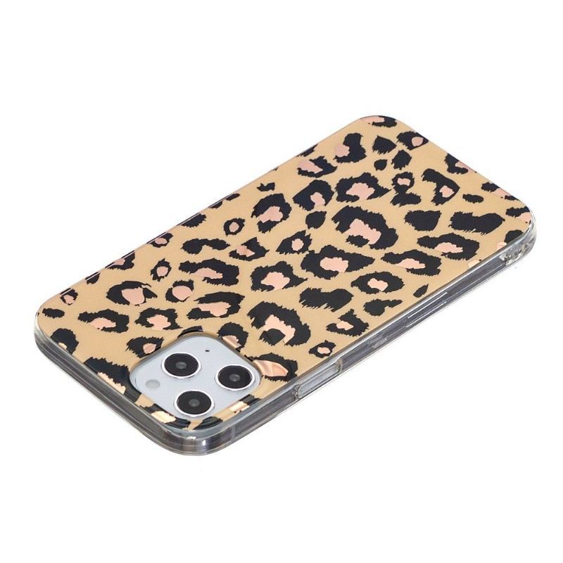 Etui do iPhone 12 / 12 Pro Elastyczny Lampart