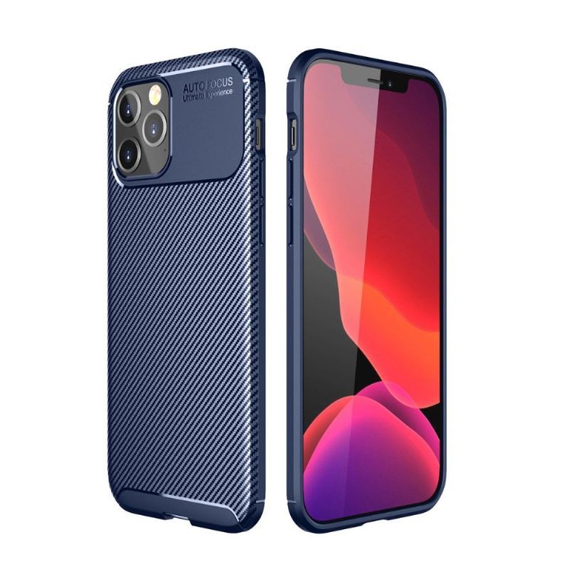 Etui do iPhone 12 / 12 Pro Styl Włókna Węglowego