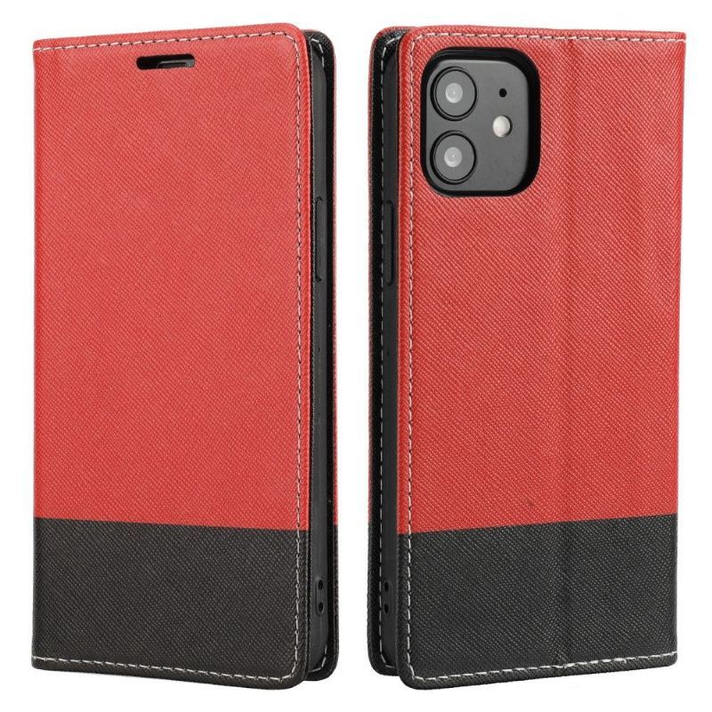 Etui Folio do iPhone 12 / 12 Pro Bicolor Szelki