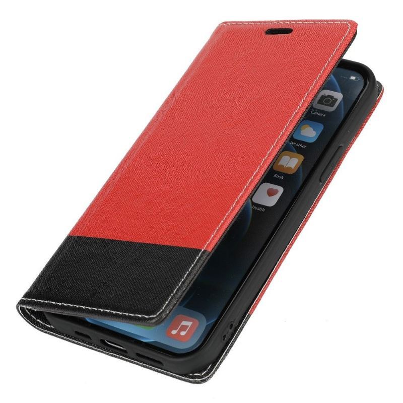 Etui Folio do iPhone 12 / 12 Pro Bicolor Szelki