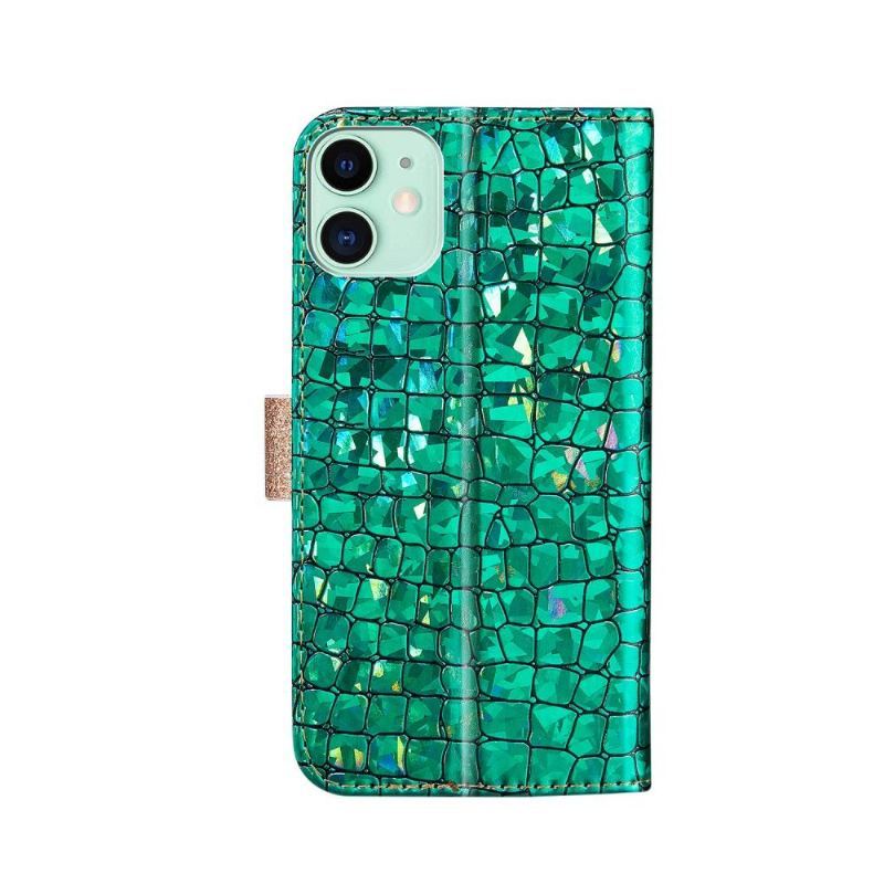 Etui Folio do iPhone 12 / 12 Pro Luksusowy Efekt Krokodyla