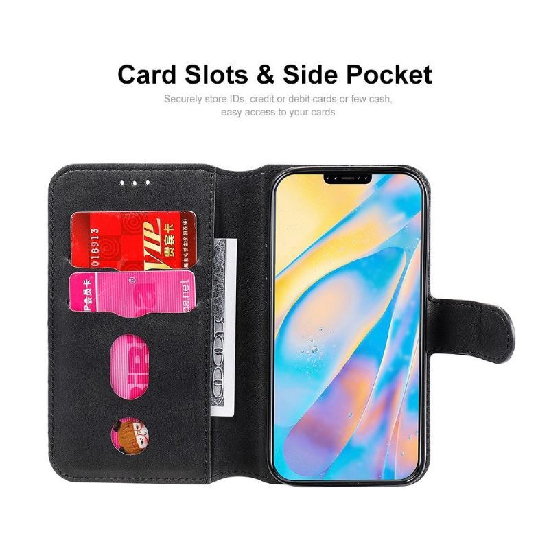 Etui Folio do iPhone 12 / 12 Pro Obrzeża Enkay Posiadacz Karty