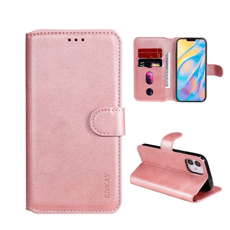 Etui Folio do iPhone 12 / 12 Pro Obrzeża Enkay Posiadacz Karty