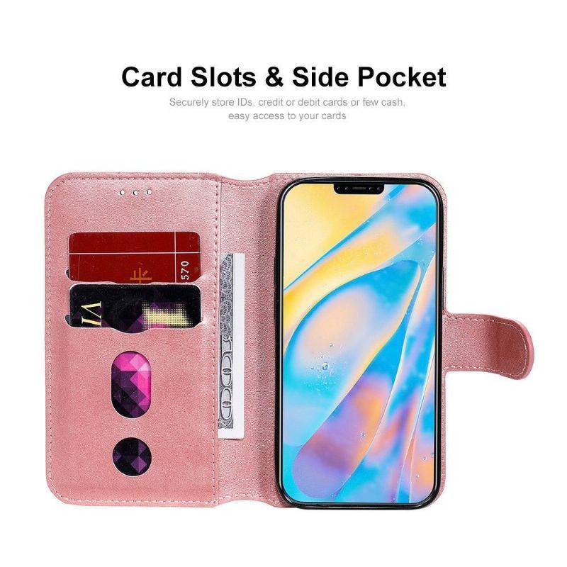 Etui Folio do iPhone 12 / 12 Pro Obrzeża Enkay Posiadacz Karty