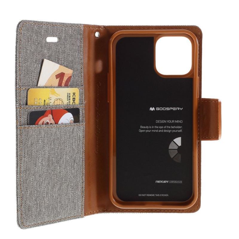 Etui Na Telefon Pokrowce do iPhone 12 / 12 Pro Biznes Mercury Canvas