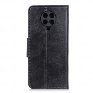 Case do Poco F2 Pro Biznes Etui Folio Faux Leather Z Funkcją Stojaka