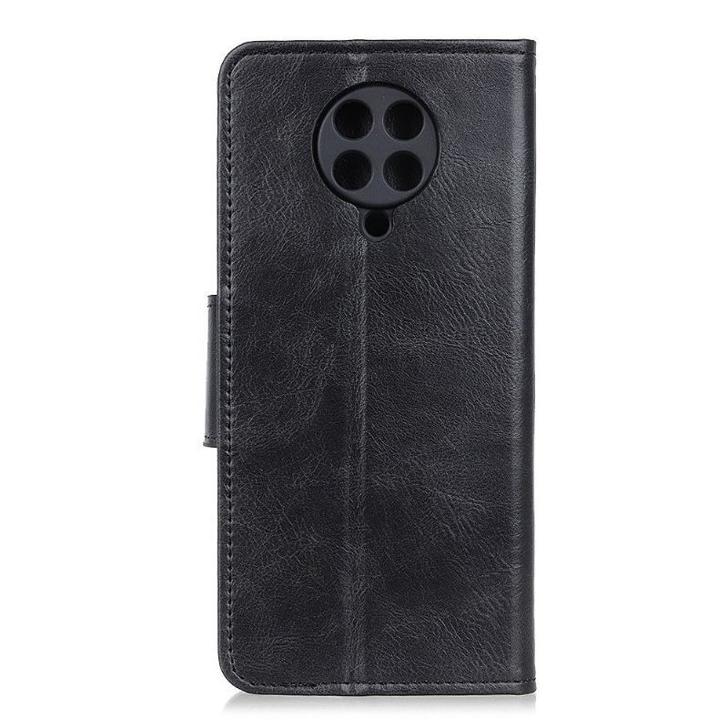 Case do Poco F2 Pro Biznes Etui Folio Faux Leather Z Funkcją Stojaka