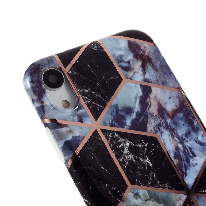 Etui do iPhone XR Geometryczny Marmur