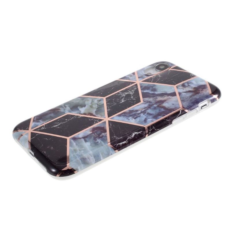 Etui do iPhone XR Geometryczny Marmur