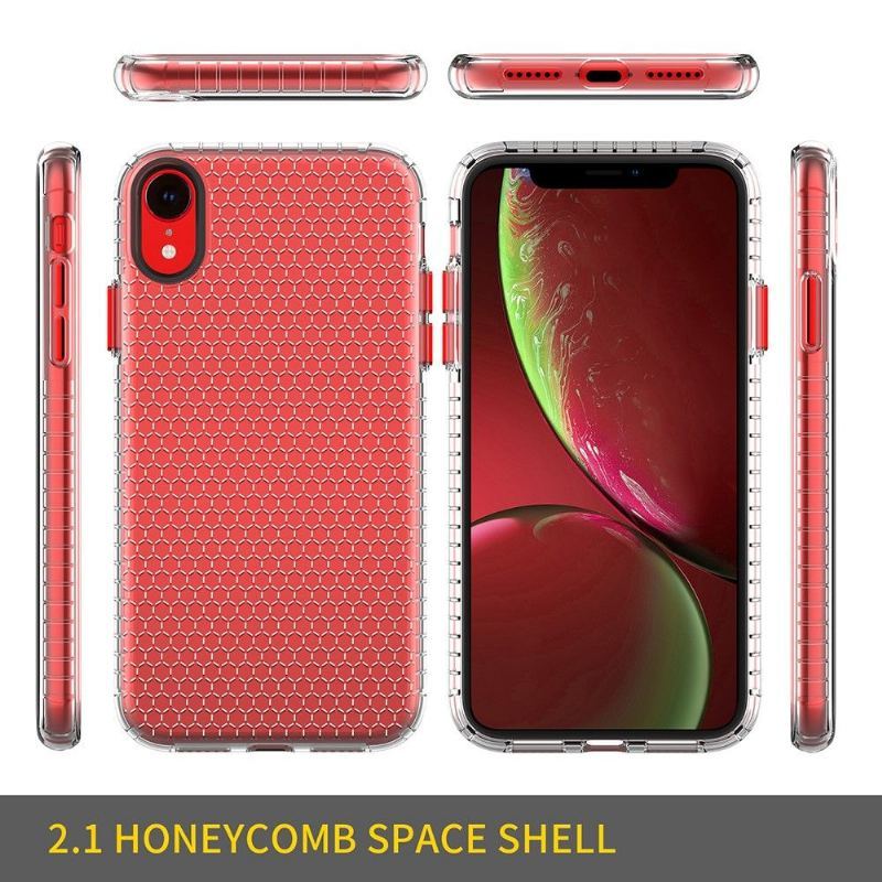 Etui do iPhone XR Honeycomb Przezroczysty