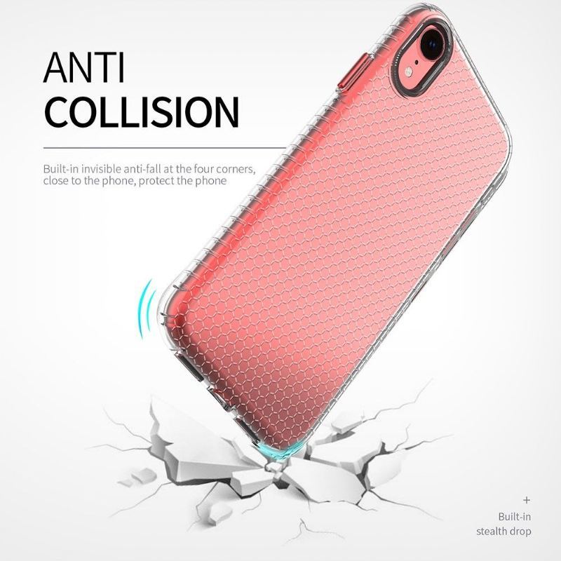 Etui do iPhone XR Honeycomb Przezroczysty