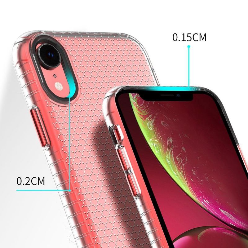 Etui do iPhone XR Honeycomb Przezroczysty