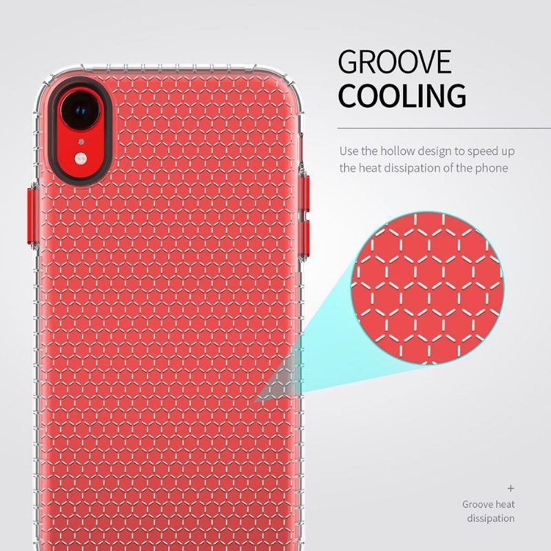 Etui do iPhone XR Honeycomb Przezroczysty