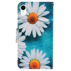 Etui Folio do iPhone XR Obrzeża Marguerite