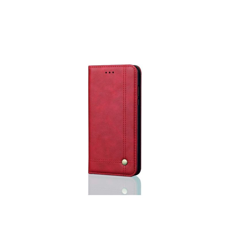 Etui Folio do iPhone XR Retro Posiadacz Karty Inteligentnej