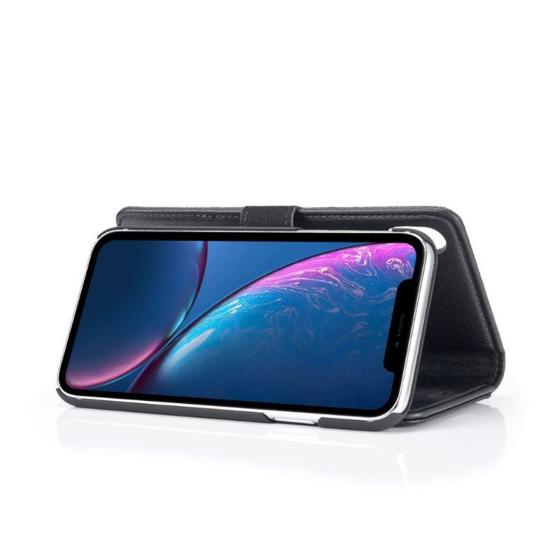 Etui Skórzany Futerał do iPhone XR Etui Ochronne 2w1 Odłączany