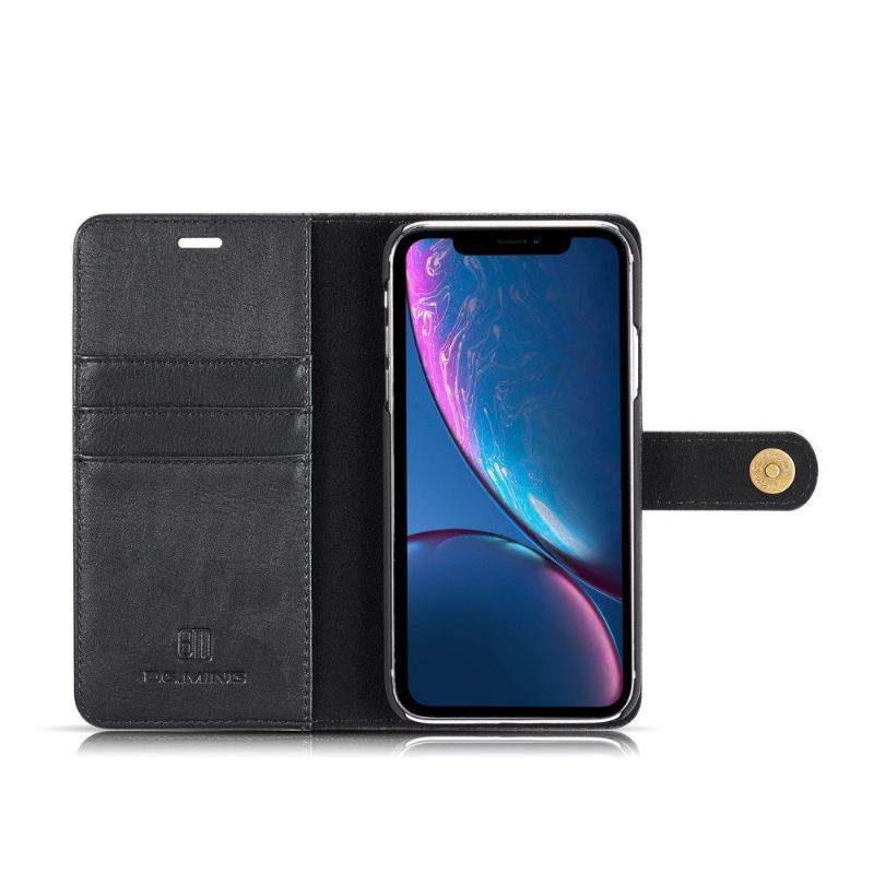 Etui Skórzany Futerał do iPhone XR Etui Ochronne 2w1 Odłączany