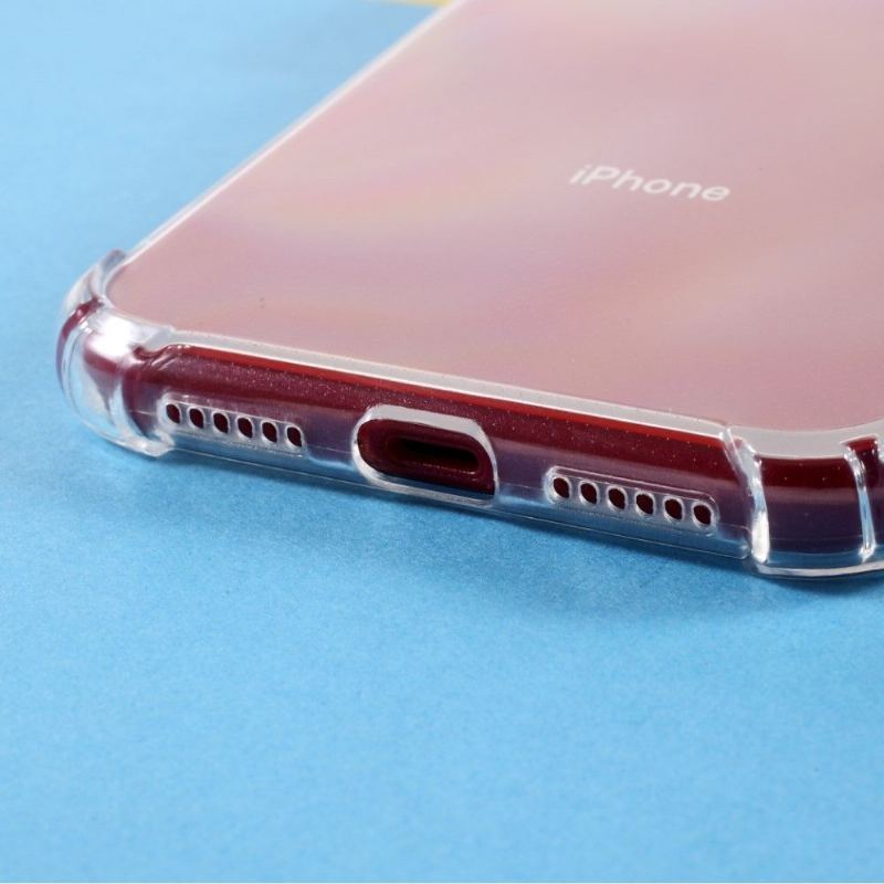 Futerały do iPhone XR Obrzeża Przezroczyste Wzmocnione Narożniki