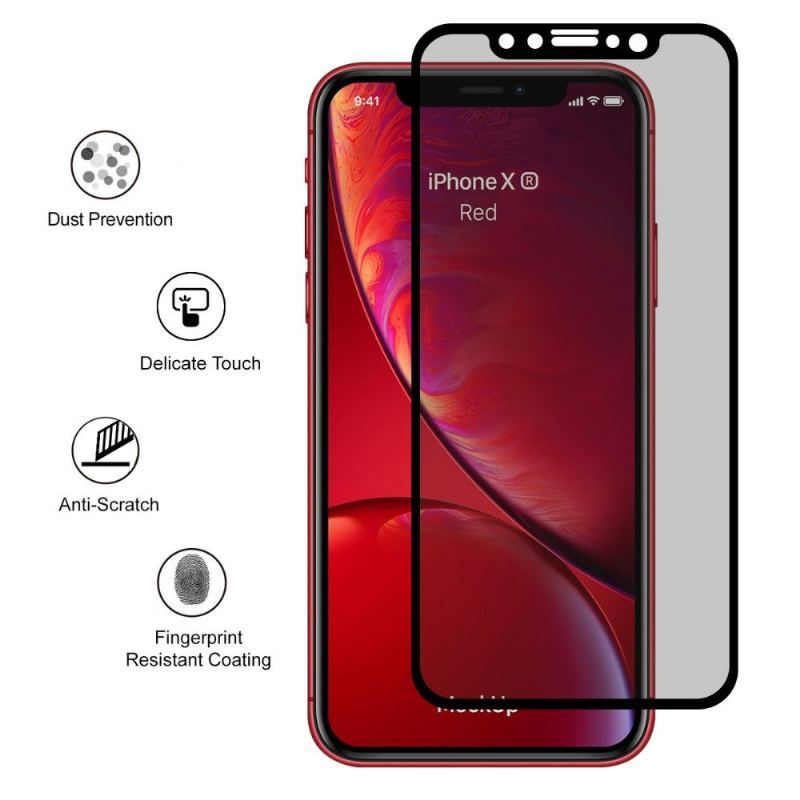 iPhone Xr - Szkło Hartowane I Filtr Prywatyzujący