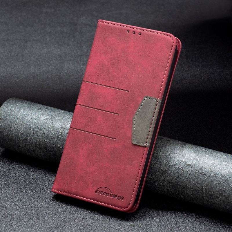 Skórzany Futerał do iPhone XR Etui Folio Binfen Kolor Flip Faux Leather