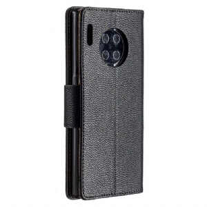 Etui Folio do Huawei Mate 30 Pro Classic Efekt Skóry Ziarnistej