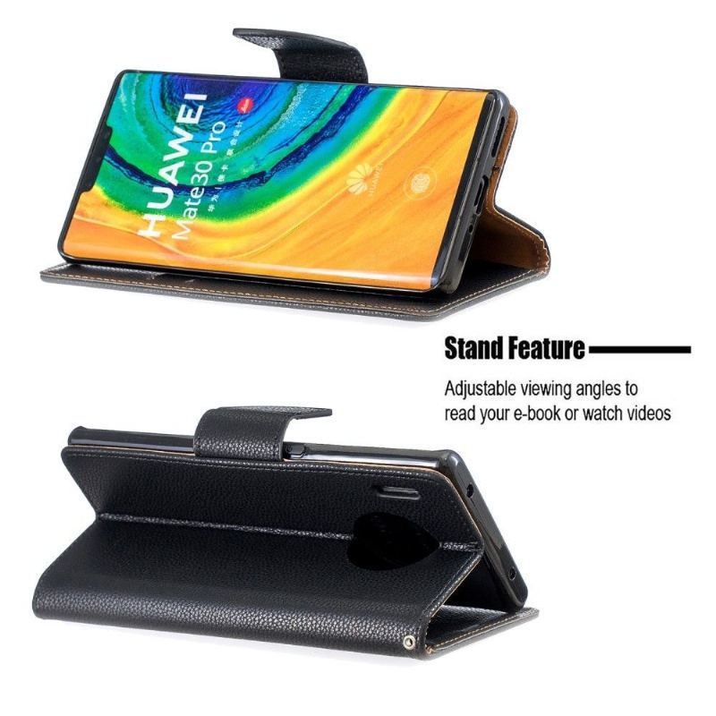 Etui Folio do Huawei Mate 30 Pro Classic Efekt Skóry Ziarnistej