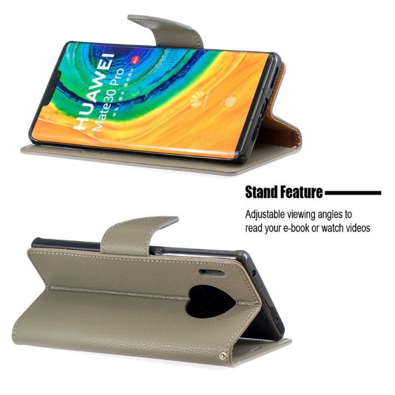 Etui Folio do Huawei Mate 30 Pro Classic Efekt Skóry Ziarnistej